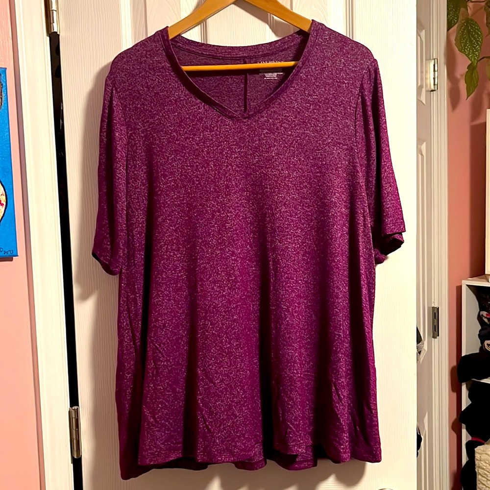 Lane Bryant Purple A-Line Tee.  Size 14/16.